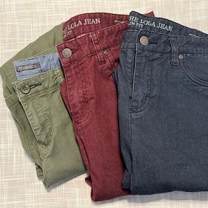Lot of three Toad & Co Skinny Jeans